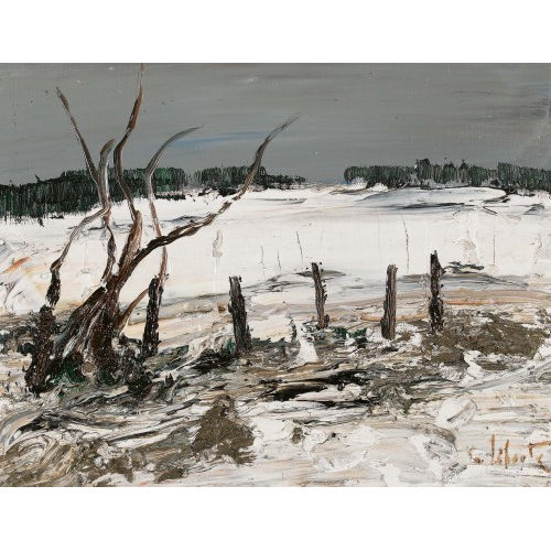 GEORGES LAPORTE : Winterliche Landschaft (DOBIASCHOFSKY AUKTIONEN AG)