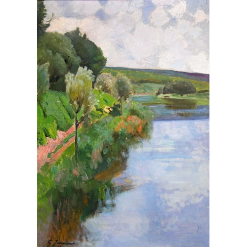 GUSTAVE JEANNERET : 'Matin�e de Juin' (DOBIASCHOFSKY AUKTIONEN AG)