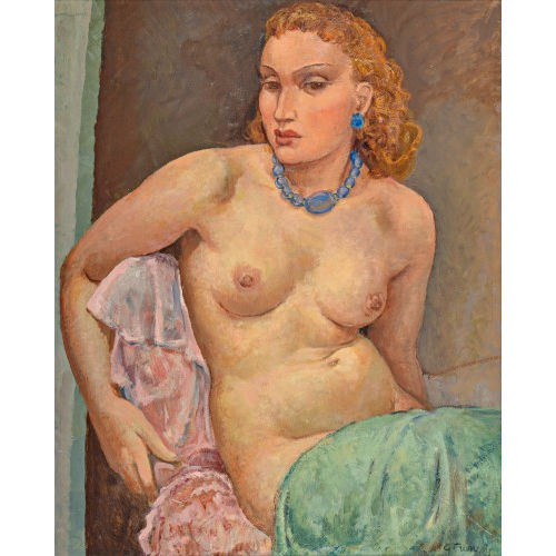 GUSTAVE (EIGTL. BARRAUD FRAN�OIS : 'Nu assis' (DOBIASCHOFSKY AUKTIONEN AG)