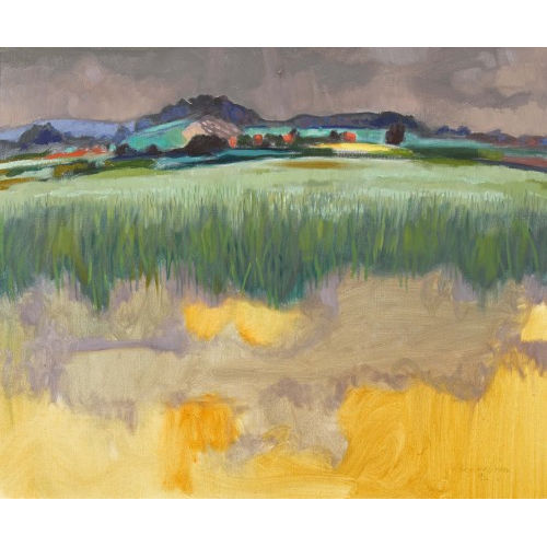 ALFRED ROZELAAR GREEN : Sommerliche Feldlandschaft (DOBIASCHOFSKY AUKTIONEN AG)