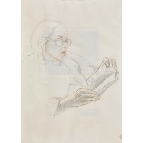 CHARLES-CLOS OLSOMMER : Femme lisante (DOBIASCHOFSKY AUKTIONEN AG)