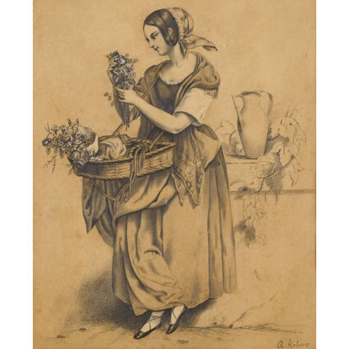 AUR�LE ROBERT : La marchande de fleurs (DOBIASCHOFSKY AUKTIONEN AG)