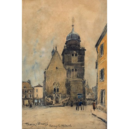 FRANK-MYERS BOGGS : Die Tour Saint-Nicolas im burgundischen Paray-le-Monial (DOBIASCHOFSKY AUKTIONEN AG)