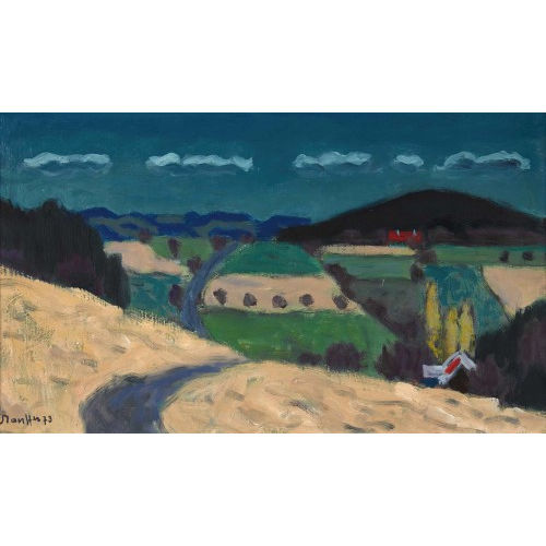 FRED STAUFFER : Sommerliche Landschaft bei Oberbalm (DOBIASCHOFSKY AUKTIONEN AG)