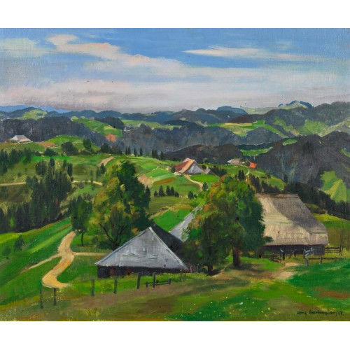HANS GARTMEIER : Emmentaler Landschaft (DOBIASCHOFSKY AUKTIONEN AG)