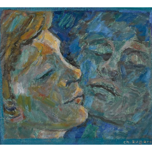CHRISTIANE ZUFFEREY : Frauenkopf mit Spiegelbild (DOBIASCHOFSKY AUKTIONEN AG)