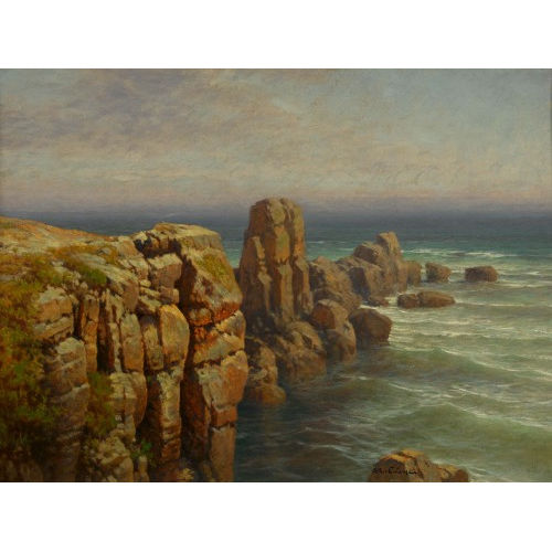 ARTHUR (EIGTL. JEAN BAPTISTE ARTHUR) CALAME : 'Roches granitiques au Croisie (La Haute C�te)' (DOBIASCHOFSKY AUKTIONEN AG)