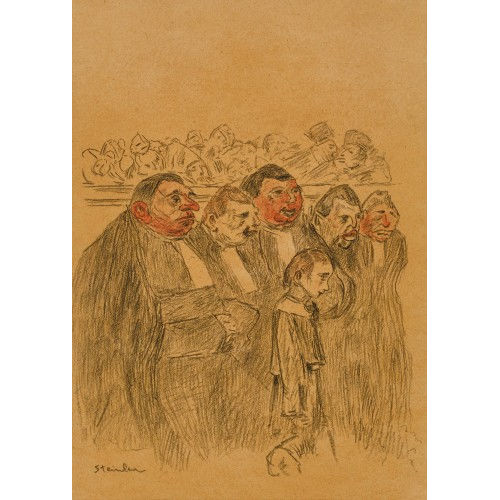 TH�OPHILE-ALEXANDRE STEINLEN : 'Le Tribunal' (DOBIASCHOFSKY AUKTIONEN AG)
