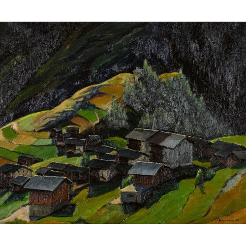 FR�DY HUNGRECKER : 'La Sage (Valais)' (DOBIASCHOFSKY AUKTIONEN AG)
