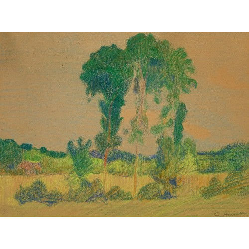 CUNO AMIET : Landschaft mit B�umen (DOBIASCHOFSKY AUKTIONEN AG)