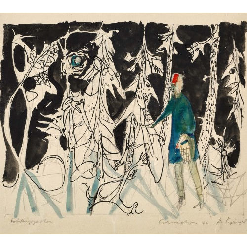 ALOIS CARIGIET : 'M�rchenwald mit Rotk�ppchen' (DOBIASCHOFSKY AUKTIONEN AG)