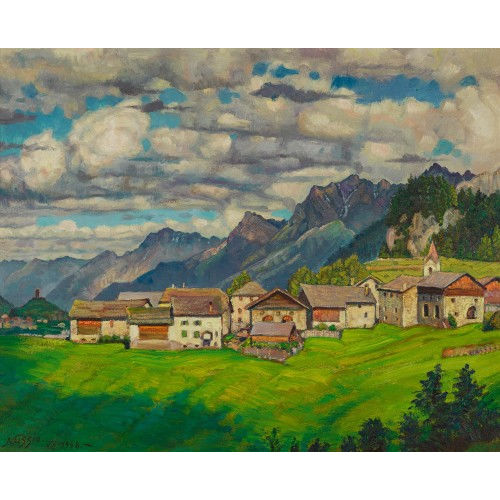 OSCAR NUSSIO : Tessiner Bergdorf (DOBIASCHOFSKY AUKTIONEN AG)