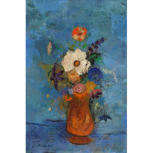 MARGHERITA OSSWALD-TOPPI : Blumenbouquet in Vase (DOBIASCHOFSKY AUKTIONEN AG)