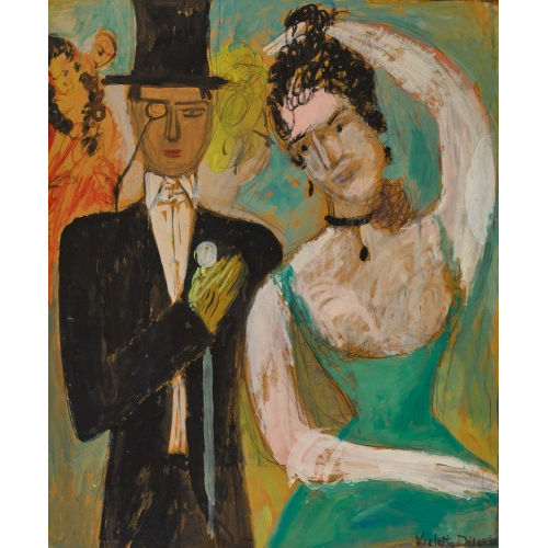 VIOLETTE DISERENS : Elegantes Paar (DOBIASCHOFSKY AUKTIONEN AG)