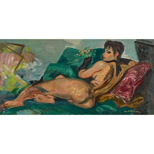 ANDR� PLANSON : Liegender weiblicher Akt (DOBIASCHOFSKY AUKTIONEN AG)