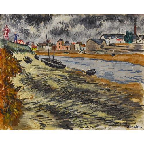 KURT HINRICHSEN : 'Jour gris' (DOBIASCHOFSKY AUKTIONEN AG)