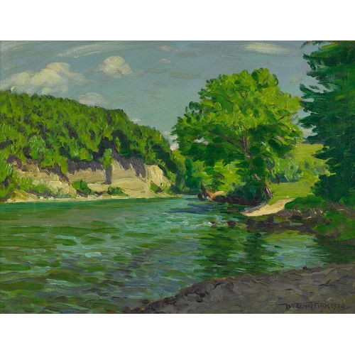 WALDEMAR THEOPHIL FINK : Aare bei Worblaufen (DOBIASCHOFSKY AUKTIONEN AG)