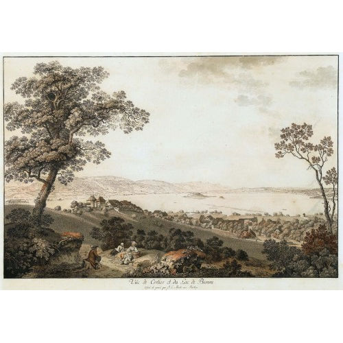 JOHANN LUDWIG ABERLI : 'V�e de Cerlier et du Lac de Bienne' (DOBIASCHOFSKY AUKTIONEN AG)