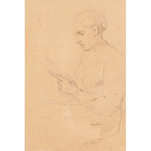 ALBERT ANKER : Studie eines lesenden M�dchens (DOBIASCHOFSKY AUKTIONEN AG)