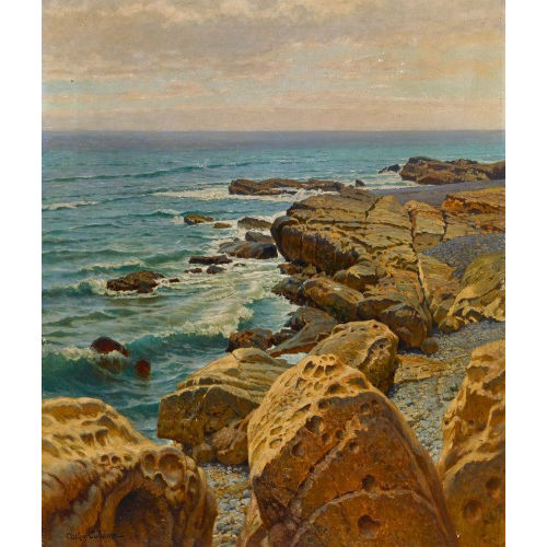 ARTHUR (EIGTL. JEAN BAPTISTE ARTHUR) CALAME : 'Roches neptuniennes de Bretagne' (DOBIASCHOFSKY AUKTIONEN AG)