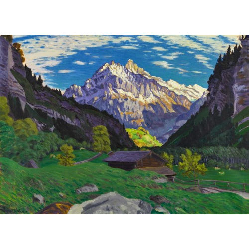 WALDEMAR THEOPHIL FINK : 'Herbstnachmittag bei Grindelwald' (DOBIASCHOFSKY AUKTIONEN AG)