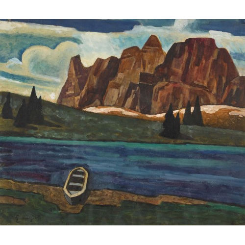 EUGEN HENZIROSS : 'Beim Bergsee' (DOBIASCHOFSKY AUKTIONEN AG)
