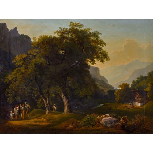 GABRIEL LUDWIG (GEN. LORY PRE) LORY : Sicht vom Haslital gegen den Brienzersee (DOBIASCHOFSKY AUKTIONEN AG)