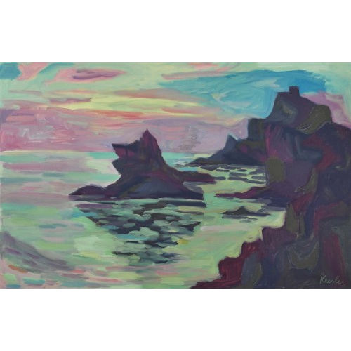 MAX KESSLER : 'Meeresk�ste am Abend' (DOBIASCHOFSKY AUKTIONEN AG)