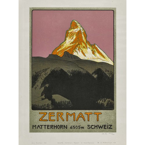 EMIL CARDINAUX : 'Zermatt Matterhorn Schweiz' (DOBIASCHOFSKY AUKTIONEN AG)