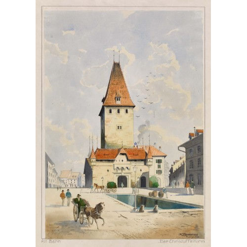 WALTER EGGIMANN : 'Alt Bern. Der Christoffelturm' (DOBIASCHOFSKY AUKTIONEN AG)