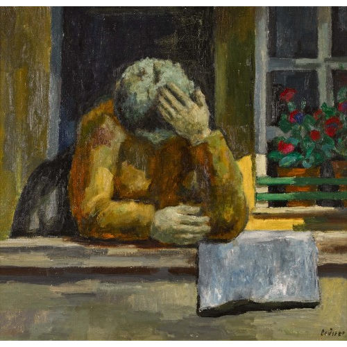 ARNOLD BR�GGER : 'Auf der Laube' (DOBIASCHOFSKY AUKTIONEN AG)