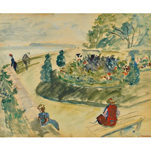 CONSTANTIN TERECHKOVITCH : 'Mont St. Michel' (DOBIASCHOFSKY AUKTIONEN AG)