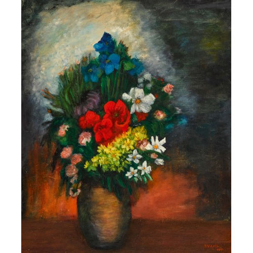 CHARLES KVAPIL : Vase aux fleurs (DOBIASCHOFSKY AUKTIONEN AG)