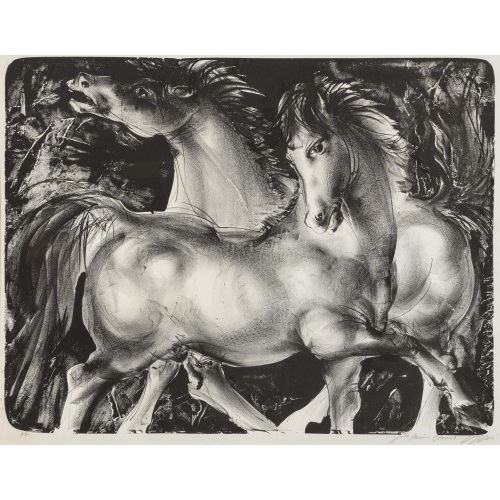 HANS ERNI : 'Zwei Pferde' (DOBIASCHOFSKY AUKTIONEN AG)