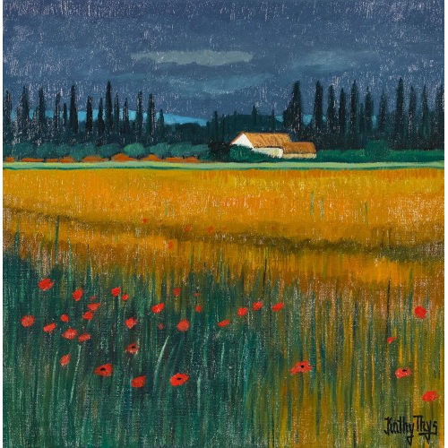 KATHY (EIGTL. THYS-BILL THYS : Feldlandschaft mit Mohnblumen (DOBIASCHOFSKY AUKTIONEN AG)