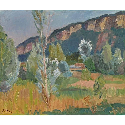 JOHN TORCAPEL : 'Paysage. Arbres et petit Sal�ve' (DOBIASCHOFSKY AUKTIONEN AG)