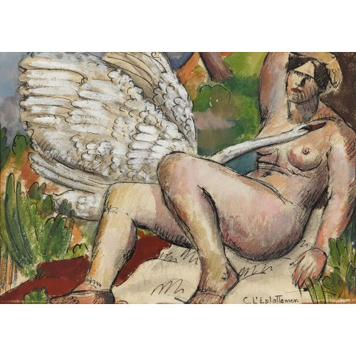 CHARLES L'EPLATTENIER : Leda und der Schwan (DOBIASCHOFSKY AUKTIONEN AG)