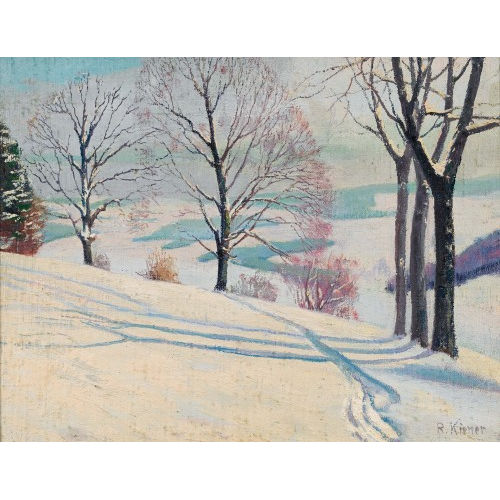 ROBERT KIENER : 'Gurten, sonniger Winterberg' (DOBIASCHOFSKY AUKTIONEN AG)