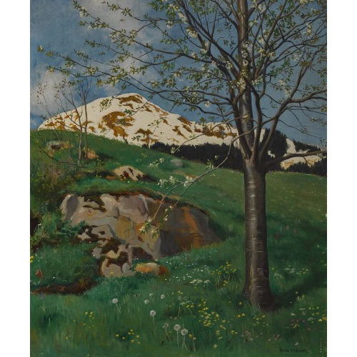 HANS WIDMER : Fr�hlingslandschaft (DOBIASCHOFSKY AUKTIONEN AG)
