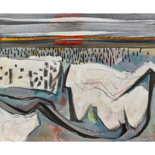 WILLY SUTER : 'Coucher de soleil' (DOBIASCHOFSKY AUKTIONEN AG)