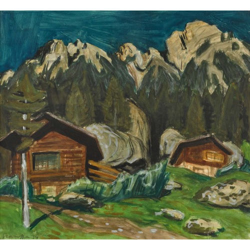 FRED STAUFFER : Sommerliche Berglandschaft (DOBIASCHOFSKY AUKTIONEN AG)