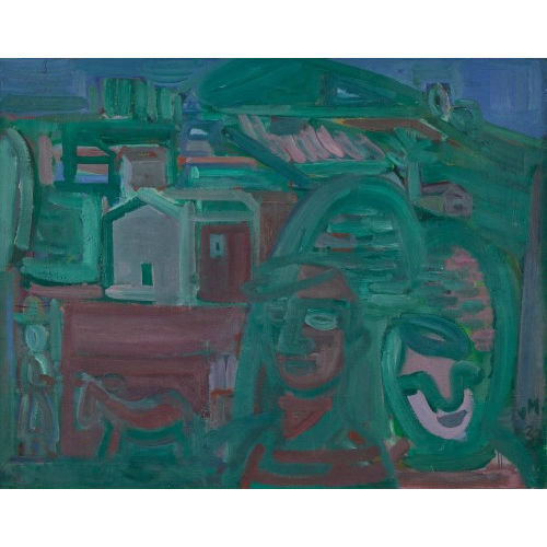 MAX VON M�HLENEN : Stadtlandschaft mit Figuren (DOBIASCHOFSKY AUKTIONEN AG)