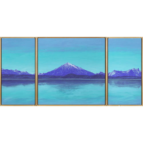 THOMAS SEILNACHT : Thunersee mit Niesen. Triptychon (DOBIASCHOFSKY AUKTIONEN AG)
