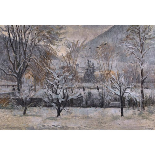 LEONHARD MEISSER : Winterlandschaft (DOBIASCHOFSKY AUKTIONEN AG)