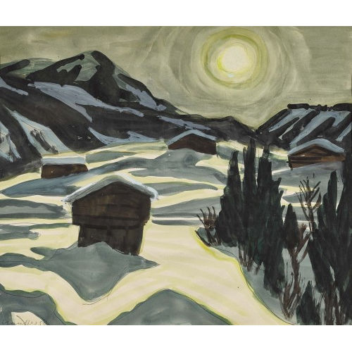 FRED STAUFFER : Winternacht (DOBIASCHOFSKY AUKTIONEN AG)
