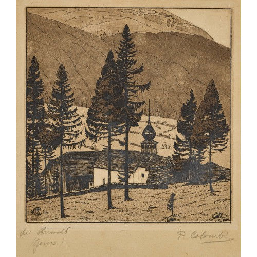 PLINIO COLOMBI : 'Bei Oberwald, Goms' (DOBIASCHOFSKY AUKTIONEN AG)