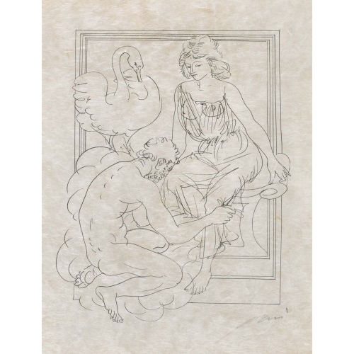 HANS ERNI : Leda und der Schwan (DOBIASCHOFSKY AUKTIONEN AG)