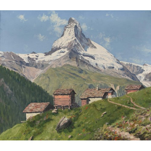 ALBERT DUPLAIN : Das Matterhorn (DOBIASCHOFSKY AUKTIONEN AG)