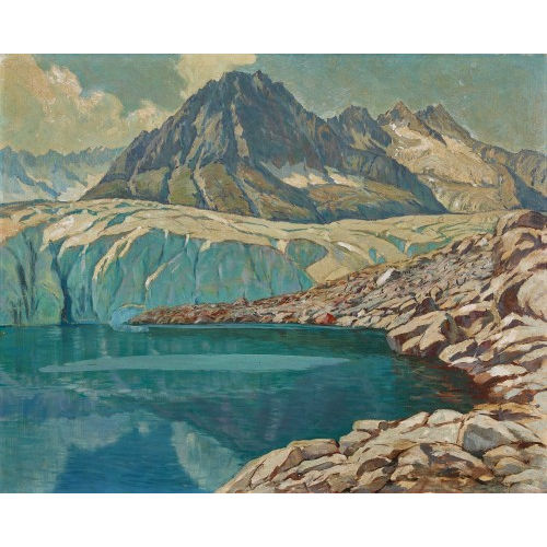 HENRI �DOUARD HUGUENIN-VIRCHAUX : Der Aletschgletscher (DOBIASCHOFSKY AUKTIONEN AG)