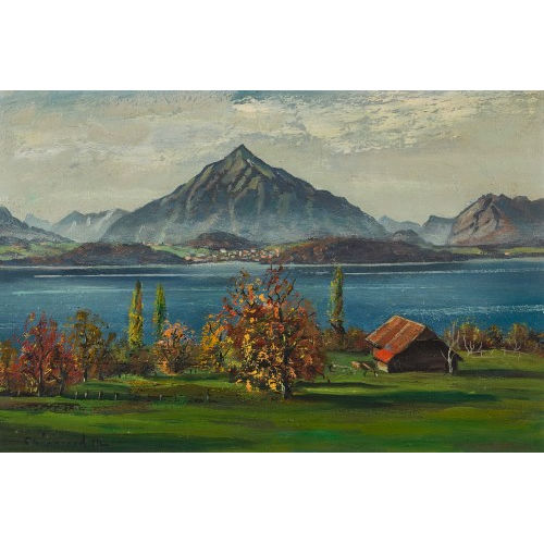 MAX CL�MENT : 'Stimmung �ber Thuner See' (DOBIASCHOFSKY AUKTIONEN AG)